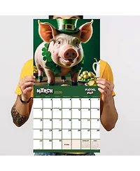 2026 Playful Pigs Wall Calendar