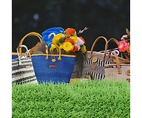 Nourishment Handmade Sisal Straw Basket Tote Bag