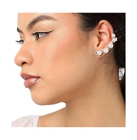 Sohi Gold-Plated Pearl Cuff Earrings