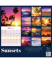 2026 Sunsets Wall Calendar