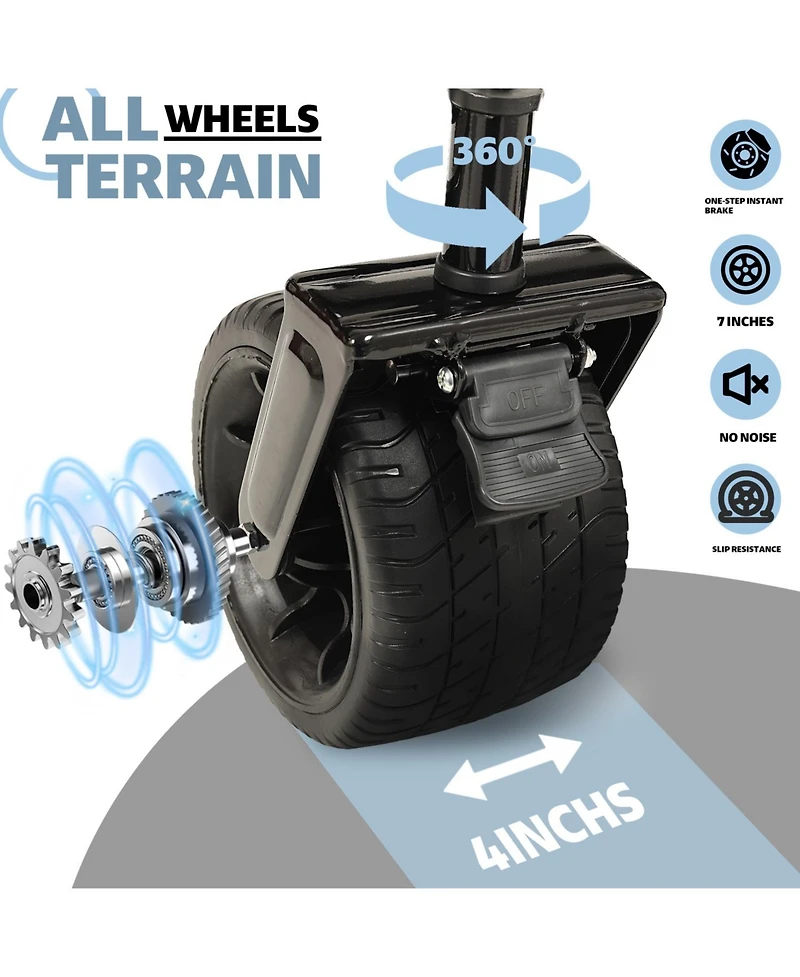 Heavy Duty Foldable Wagon with Extended Tailgate