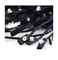 40 Led Solar String Light Cool White Fit for 8-Rib 8ft 9ft Wooden Outdoor Patio Umbrella
