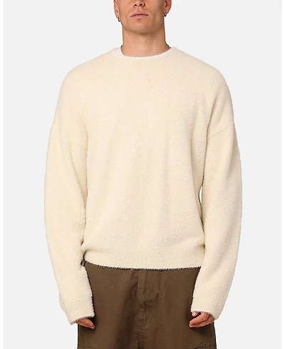Xxiii Men's Crew Neck Fluffy Sweater