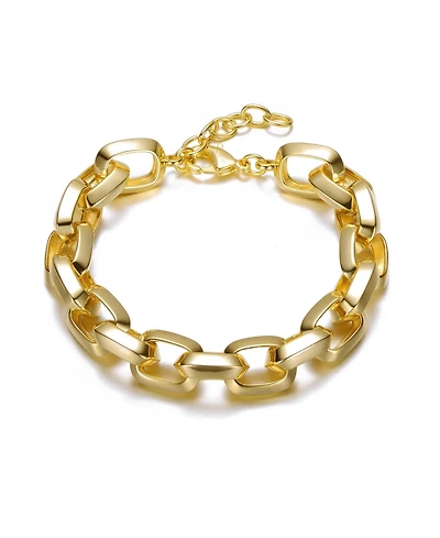 14K Gold Plated Chain Link Bracelet