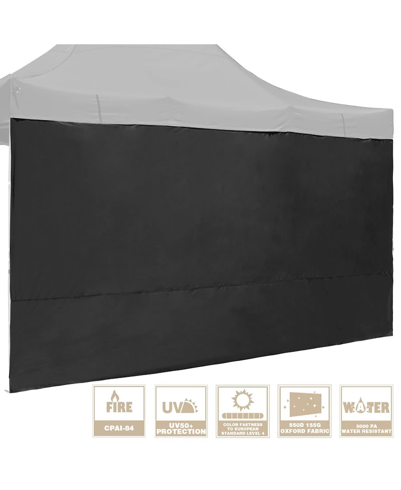 InstaHibit 1 Pack Side Wall for 10x15 Ft Ez Pop Up Canopy Tent UV50+ Patio Sun
