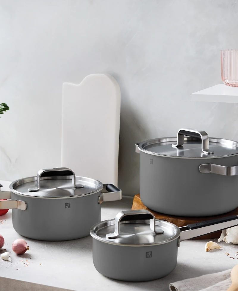 Zwilling Pure Stainless Steel 6-Piece Pot Set