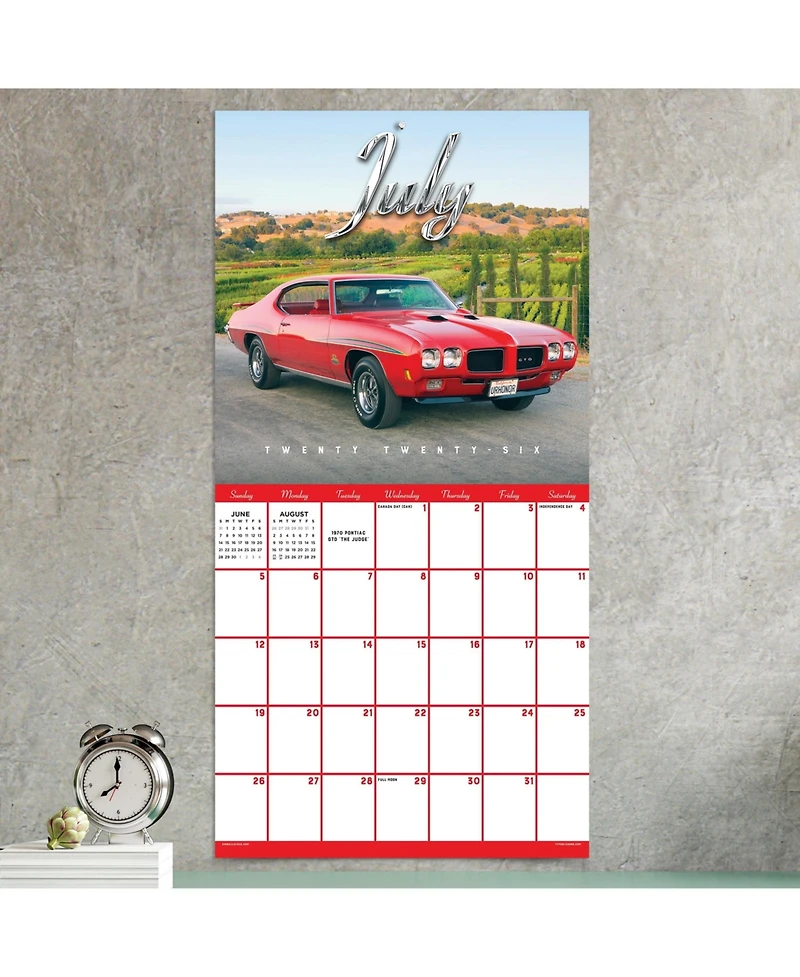 2026 Classic Cars Wall Calendar
