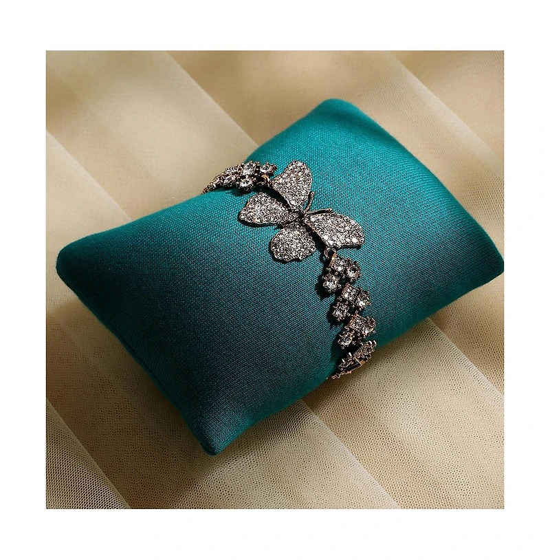 Sohi Crystal Butterfly Bracelet