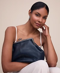 Patricia Nash Medium Sofia Kisslock Leather Bag