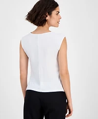 I.n.c. International Concepts Petite Sleeveless Cowlneck Top, Exclusively at Macy's