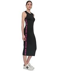 Dkny Jeans Women's Logo Ribbed Midi Sweater Dress
