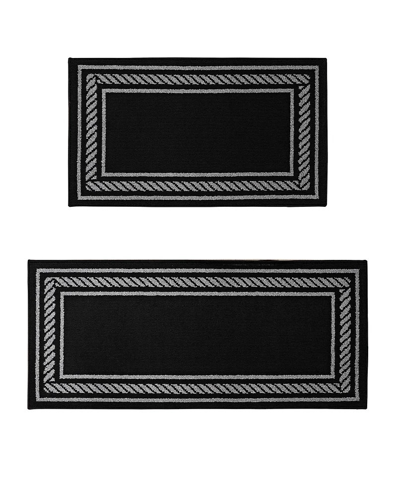 Nautica Rope Border Tufted 2-Pc. Runner Rug Set