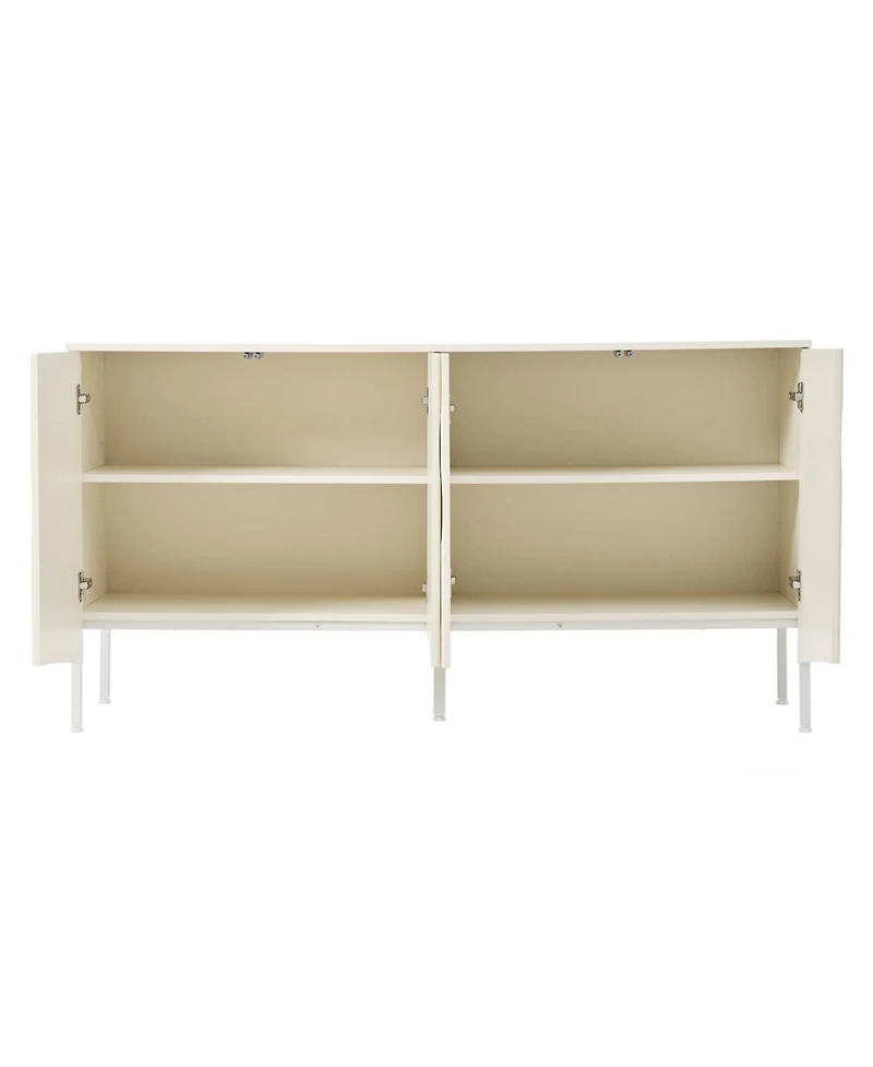 Curved Door Sideboard - Elegant Storage for Living Spaces