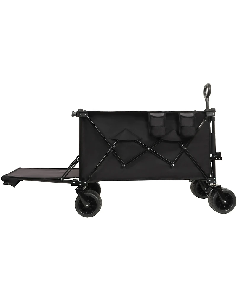 Heavy Duty Foldable Wagon with Extended Tailgate