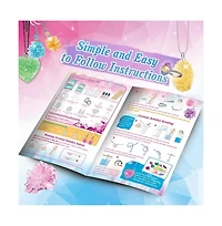 Livevie Crystal Growing Jewelry Kit, Create 6 Jewelry Pieces for Kids