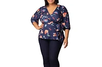 Women's Plus Nina V-Neck Wrap Top