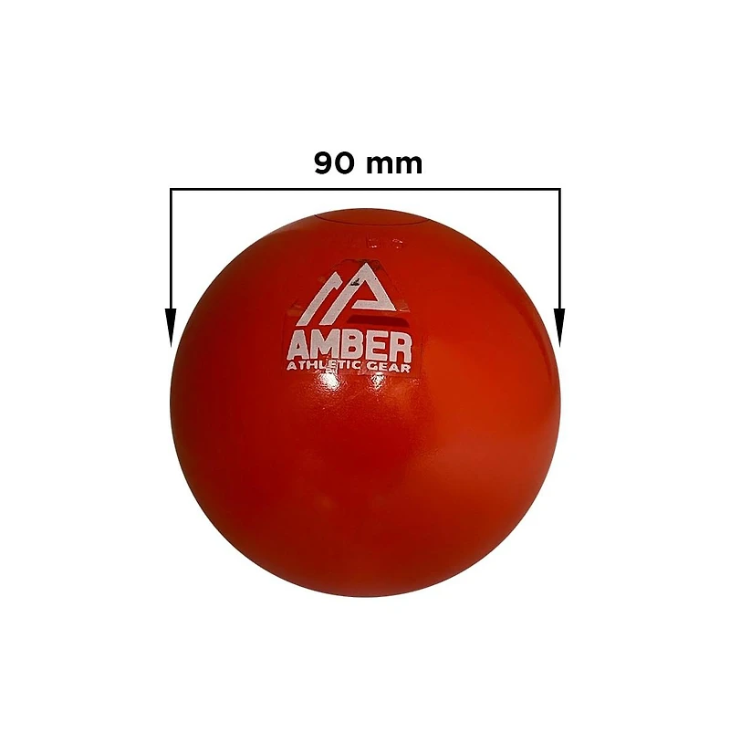 Amber Fight Gear Precision Performance 3.52kg Iron Shot Put Versatile Training and Competition Excellence with Sturdy Cast Iron Build and Durable Poly