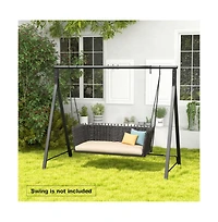 Patio Metal Swing Stand with A-Shaped Structure