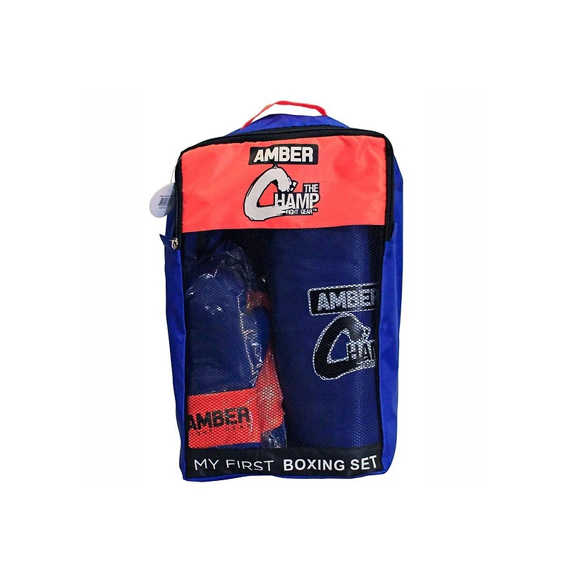 Amber Fight Gear Mini Boxing Toy Set Junior for 3 to 7yr olds Set Includes
