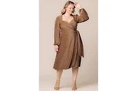 Kiyonna Plus Socialite Sweetheart Wrap Dress