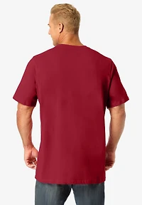 Boulder Creek Big & Tall by KingSize Heavyweight Longer-Length Crewneck T-Shirt