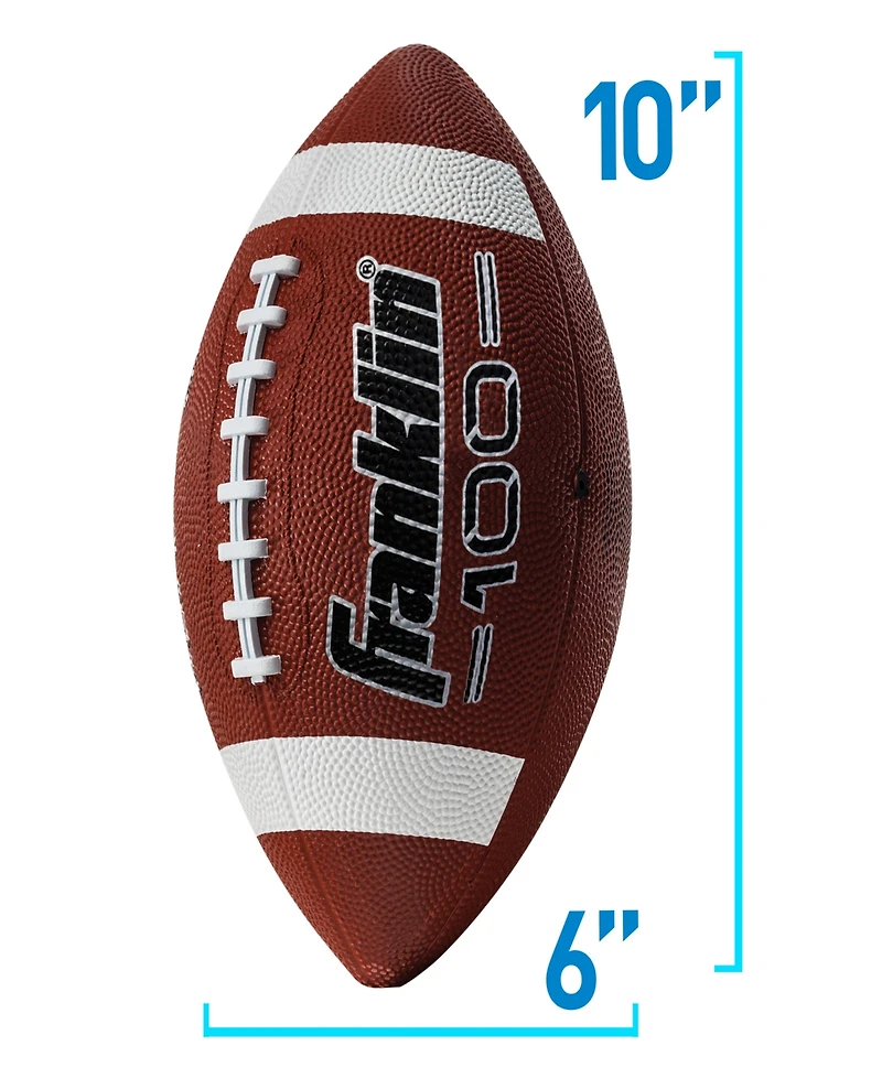 Franklin Sports Grip - Rite 100 Rubber Football - Junior