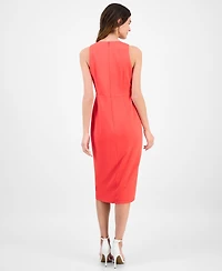 Anne Klein Women's Sleeveless Tulip-Hem Midi Dress
