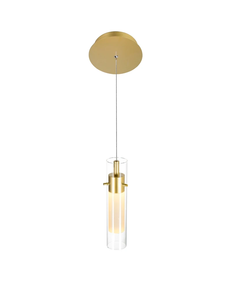 Cwi Lighting 10.5" Metal Olinda Led Integrated Mini Pendant