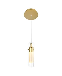 Cwi Lighting 10.5" Metal Olinda Led Integrated Mini Pendant