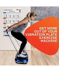 Lifepro Whole Body Vibration Plate Exercise Poster – Full-Body Workout Guide with Training Suggestions & Step-by-Step Instructions for Vibratio
