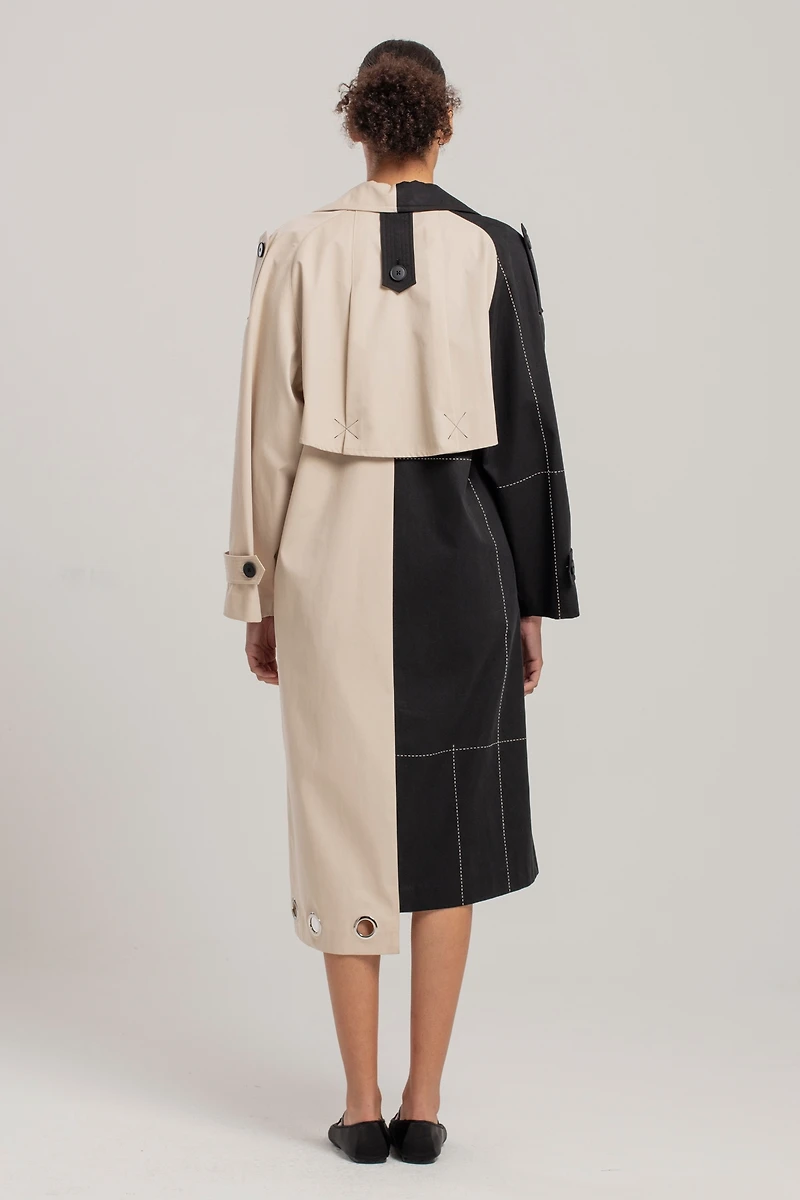 Pcfg Women's Free Heaven Multicolor Trenchcoat