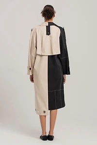 Pcfg Women's Free Heaven Multicolor Trenchcoat