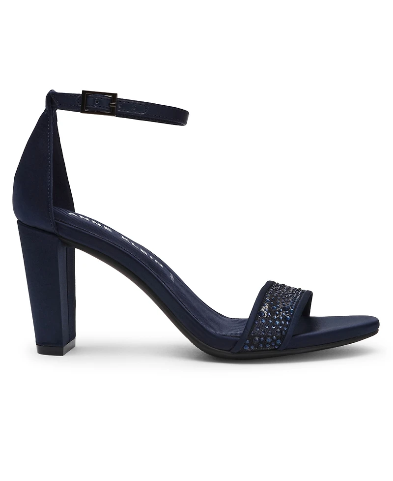Anne Klein Women's Kourtney Two Piece Block Heel Dress Sandals