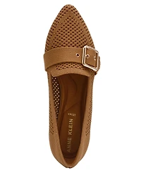 Anne Klein Women's Oakland Buckle Strap Knit Flats