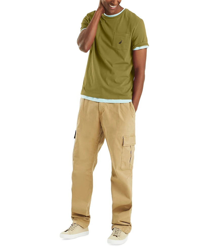 Nautica Men's Classic-Fit Solid Crew Neck Pocket T-Shirt