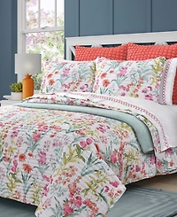 J by Queen Bold Tallulah 3-Pc. Quilt Set, King/California King