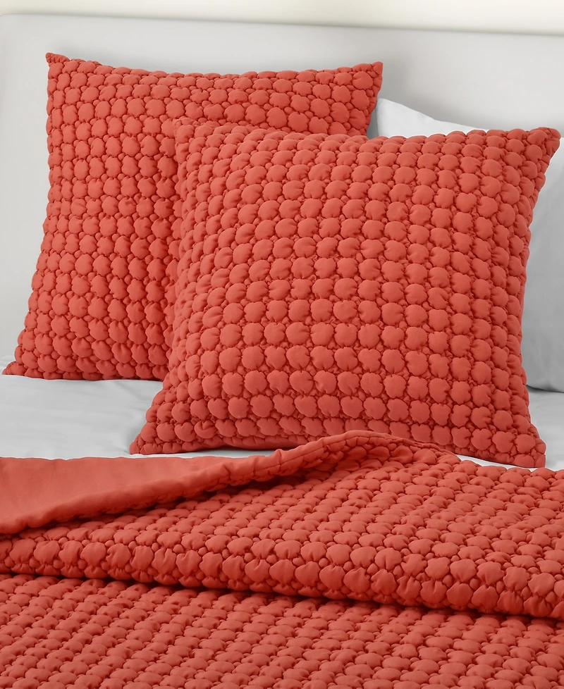 J by Queen Bold Cloud Puff Quilted Sham, European