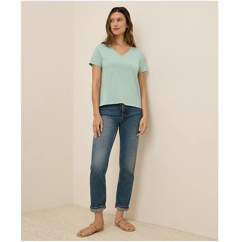 Pact Women's Softspun V-Neck Tee