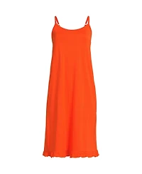 Lands' End Plus Cooling Knee Length Slip Nightgown