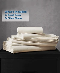 Nestl Ultra Soft Prewashed 3-Pc. Duvet Cover Set