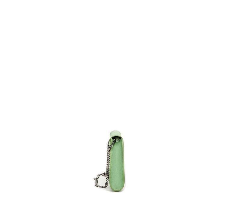 Susu Leather Clutch Bag Summer Green Evening Purse Unique Women's Handbag