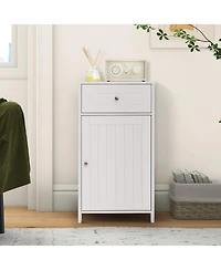 Bathroom Cabinet with Drawer Single Door with Adjustable Shelf
