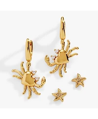 Alex and Ani Crab & Starfish Earring Set