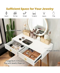 Vanity Table Set with Mirror
