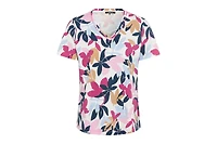 Olsen Women's Leaf Print T-Shirt
