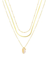 Unwritten Seashell Pendant Layered Necklace Set