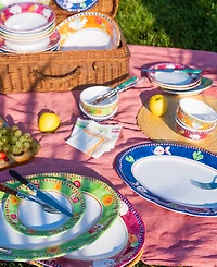 Vietri Melamine Campagna Uccello Large Serving Bowl