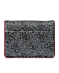 Guess Men's Rfid Quatro G Gusset Card Case Wallet