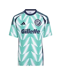Adidas Big Boys and Girls Leonardo Campana White New England Revolution 2025 Eastern Pine x Flag of Replica Player Jersey