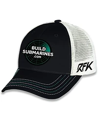 Checkered Flag Sports Men's and Women's Black Brad Keselowski BuildSubmarines.com Sponsor Trucker Adjustable Hat